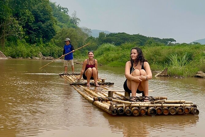 7 Hour Sticky Waterfall and Double Rafting Adventure - Bamboo rafting for 50 quiet minutes
