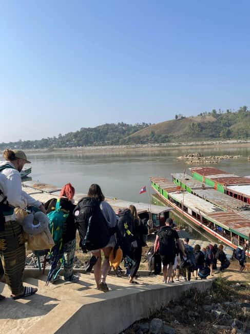 Chiang Mai : 3-Days Slow Boat Trip to Luang Prabang, Loas - Crossing from Thailand into Laos at Huay Xay