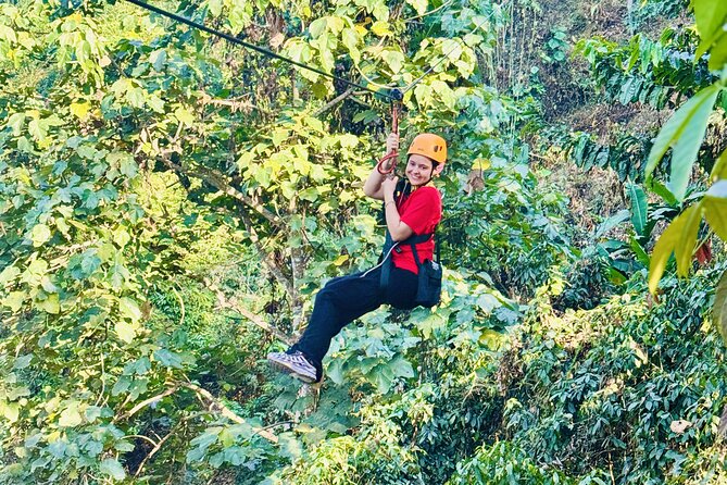 Chiang Mai 3 in 1 Zipline, Elephants and Sticky Waterfall - Flying above the forest canopy