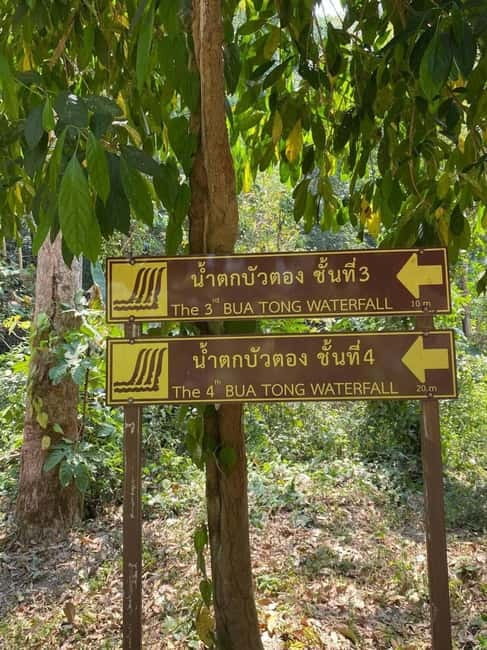 Chiang Mai: Afternoon Bua Tong Sticky Waterfall by Red Taxi - What to pack for a wet afternoon