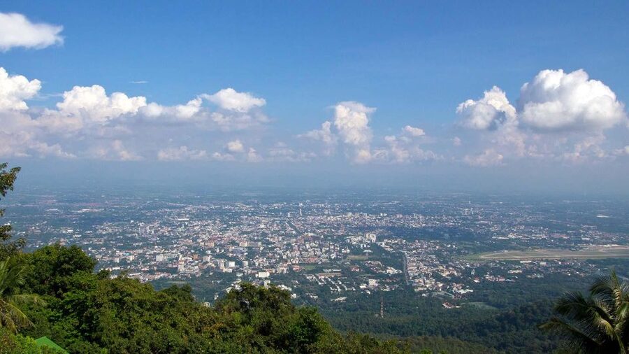 Chiang Mai: Doi Suthep and Hmong Village Half-Day Tour - City views from the mountain