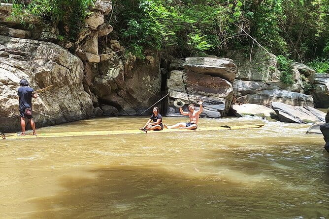 Chiang Mai Elephant Sanctuary Observation and Bamboo Rafting - Changing into Karen clothing at the sanctuary