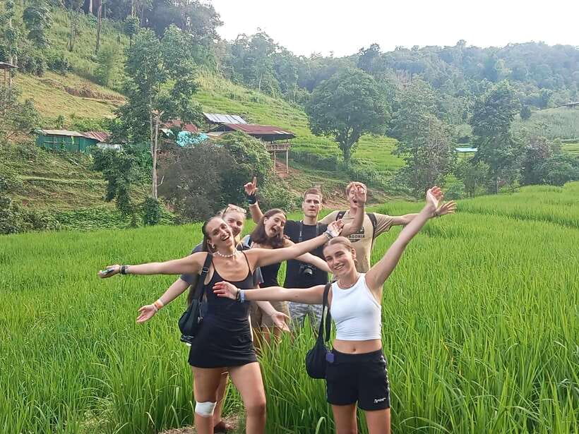 CHIANG MAI ELEPHANT VILLAGE SANCTUARY JUNGLE ADVENTURE - Walking through Dok Ko Ki and Karen family life