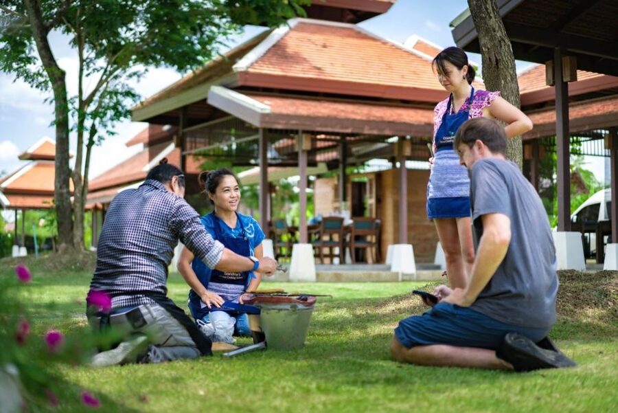 Chiang Mai: Local Northern Thai Cooking Class at Grandma's - Picking herbs and collecting eggs at the organic farm