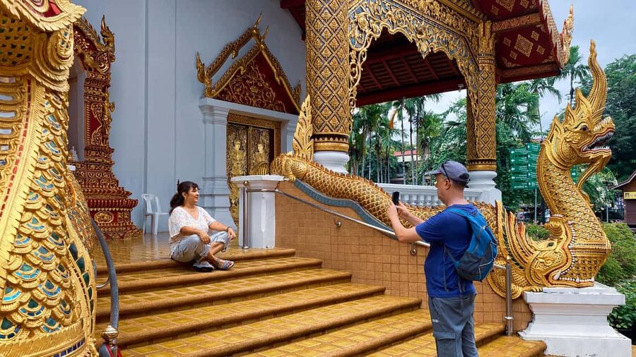 Chiang Mai Old City Twilight Walk Tour: Lanna Majestic Glow - Clothing, walking, and temple manners
