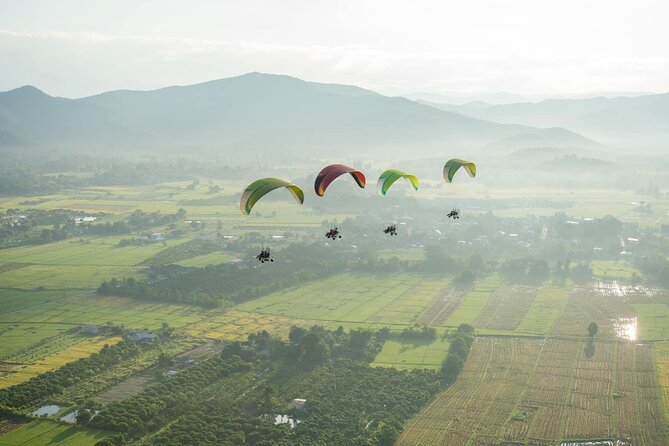 Chiang Mai Paramotor Flying Experience - Mae Ngat Dam and Reservoir from above