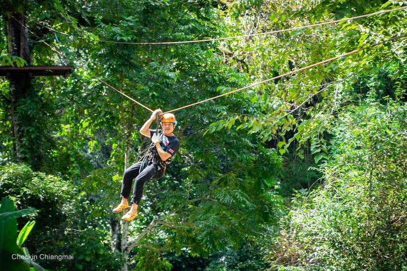 Chiang Mai: Sky Hawk Zipline Adventure With Optional ATV - Thai lunch above the trees