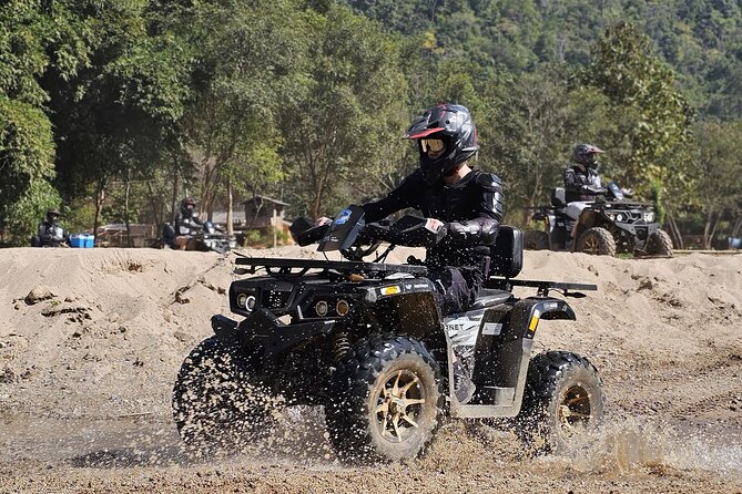 Chiang Mai Sticky Waterfall Tour ATV and Scenic Café - Mae Taeng ATV ride, from training to dirt trails
