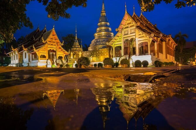 Chiang Mai Temples and Market Tuk Tuk Night Tour - Wat Phra Singh: the old city’s grand opening stop