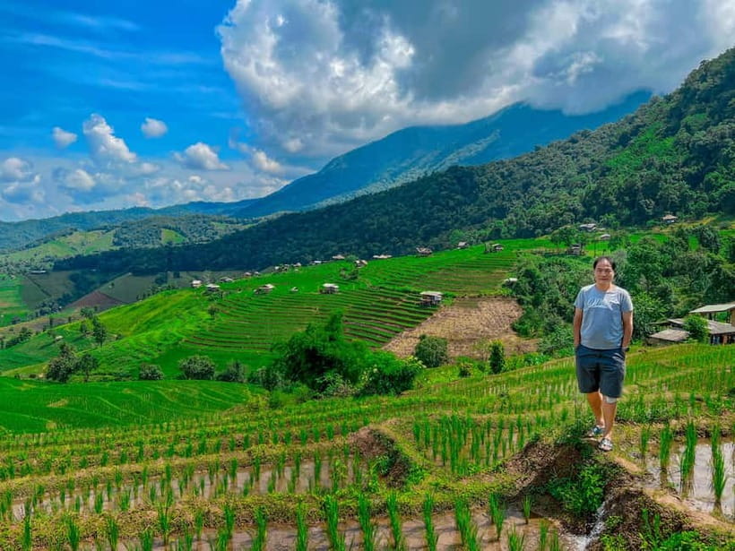 Chiangmai : Doi Inthanon unseen spot , Rice terrace & temple - Wachirathan Waterfall and the Chance of a Rainbow