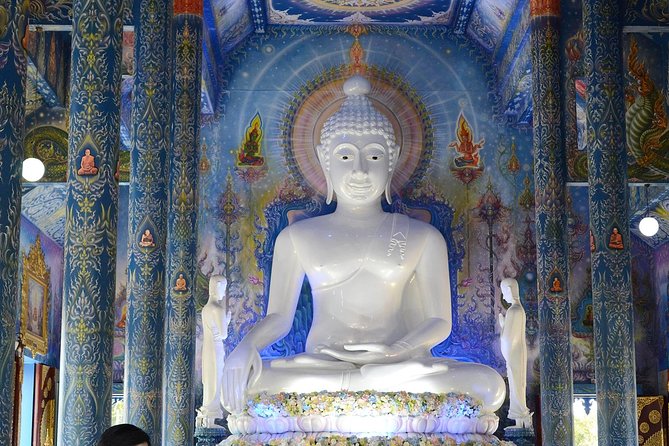 Chiangrai day trip Private Tour - The Blue Temple offers a shorter, moodier visit