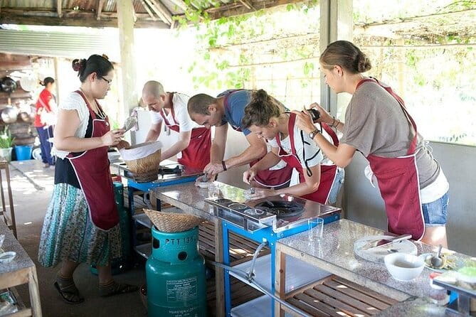 Cook Local Northern Thai Food in Traditional House - Charcoal, stone, and coconut by hand