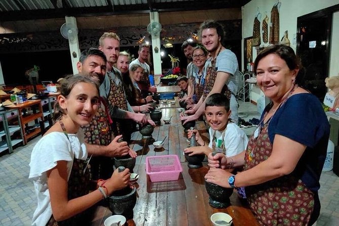 Cooking Evening Class Chiang Mai Visit Organic Garden and Market - One wok and one mortar for every cook