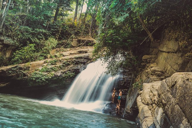 Elephant Sightings , Bamboo Rafting Through The Jungle, Swimming In a Waterfall - Swimming at Mae Wang Waterfall
