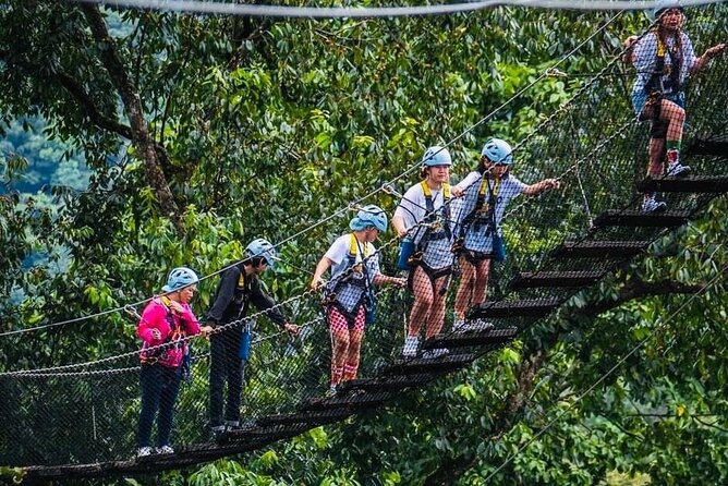 Extream Zipline @ Kingkong Smile and Dip in Hot Spring - What the mountain course feels like in practice