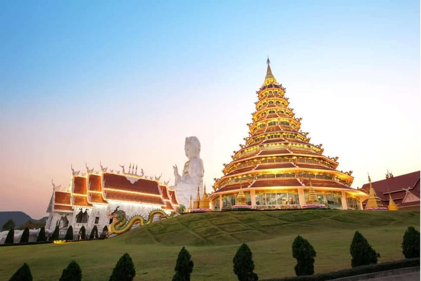 From Chiang Mai: White Temple, Blue Temple & Black House - Black House offers the sharpest contrast