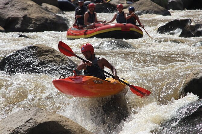 Full Day (10km) Whitewater Rafting Adventure (Jun-Feb) - Getting ready with proper rafting equipment
