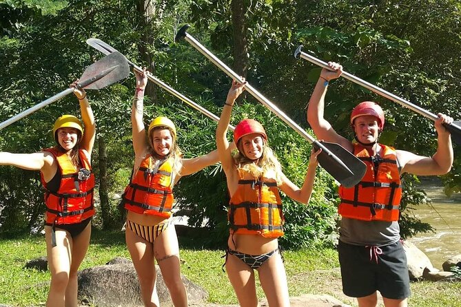 Full Day Chiang Mai Zipline Adventure, Rafting, ATV-ing, and Sticky Waterfall - Cooling off at Sticky Waterfall
