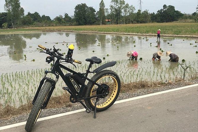 Full-day E-bike Countryside and Nam Phrae (flat-hilly, GUIDED) - Starting early with pickup and bike preparation