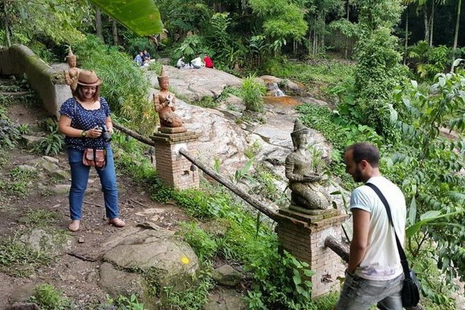 Half Day, Monk Chat Meditation Retreat on Waterfall Temple, Chiang Mai, Thailand - Sitting and walking meditation beside the waterfall