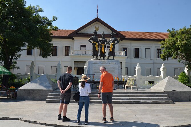 Historic Temples and City Guided Walking Tour in Chiang Mai - Wat Chiang Man and the elephant-supported chedi