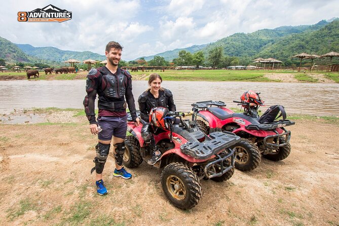 Inflatable Kayaking and ATV Adventure - Getting ready at the ATV base camp