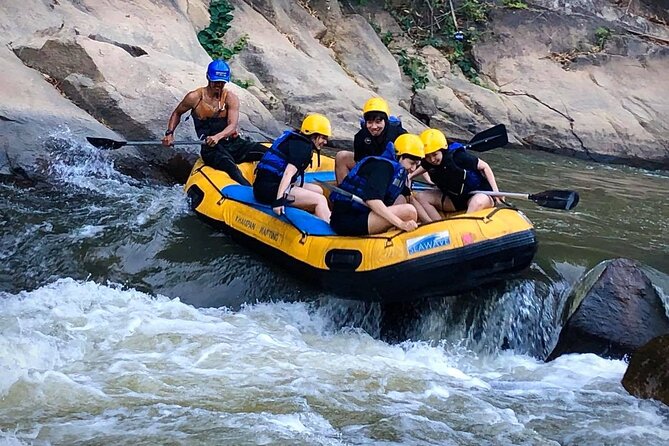 Khampan Rafting: White Water Rafting Guided Adventure in Chiang Mai - Safety practice before the first rapid