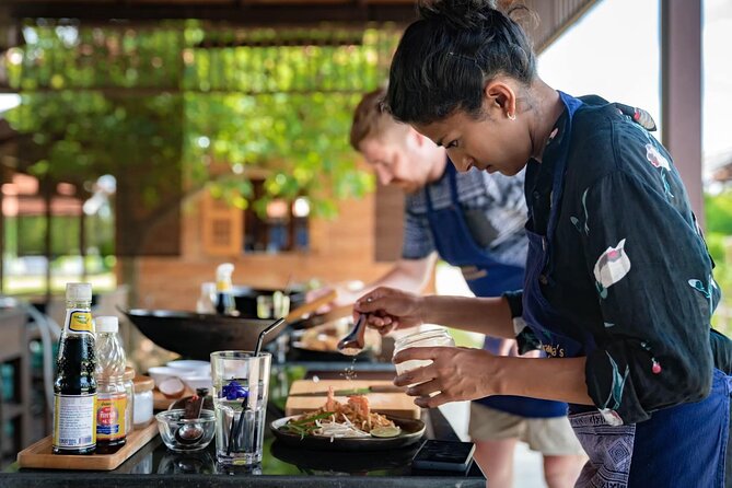 Morning Cooking Class in Traditional Pavilion with Beautiful Garden - Chiang Mai - Gathering ingredients at the organic farm