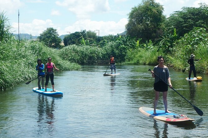 No.1 Chiang Mai: Stand Up Paddle Board through Mae Taeng Forest - Getting set for a gentle river