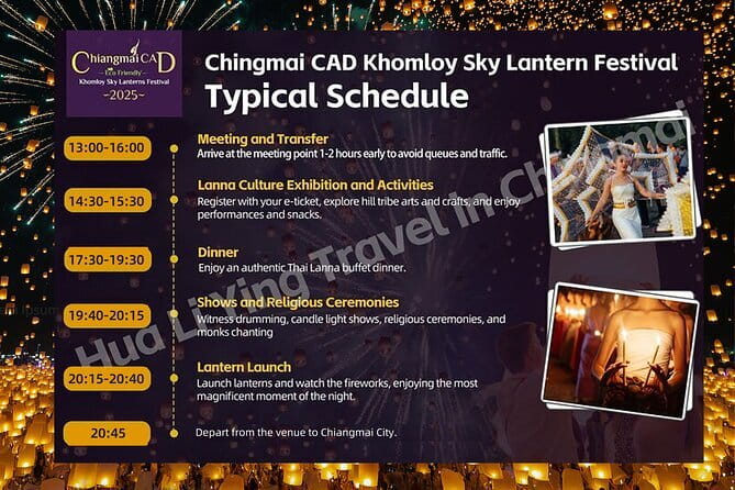 Official Ticket: 2026 Chiang Mai CAD Yi Peng Sky Lantern Festival - The lantern release at 8:15 p.m.