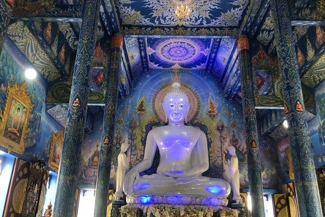 One Day Tour Chiang Rai(White Temple , Blue Temple, Black House) Private Tour - Wat Rong Khun, the White Temple, earns its billing