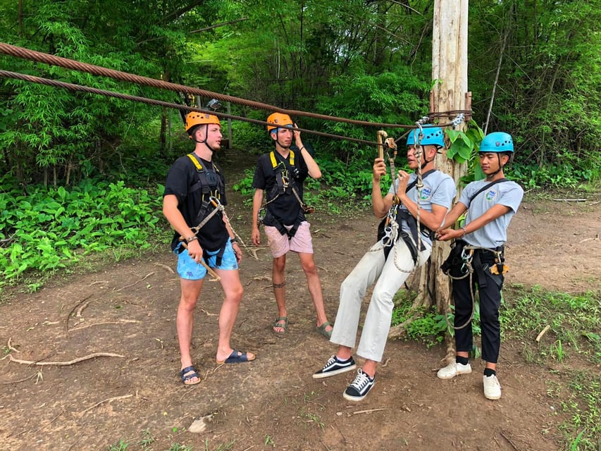 Pai: Ultimate Ziplining Adventure through the Jungle - The long cable versus the shorter option