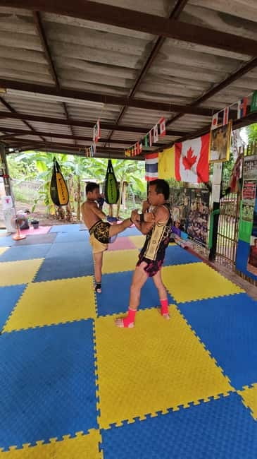 Private Muay Thai Class in Pai with a Muay Femur Master - The saltwater recovery pool after class