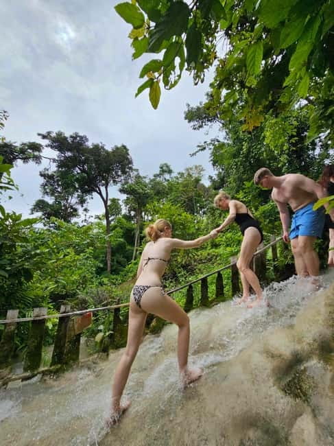 Private : Sticky Waterfall & Secret Temple & Karen Village. - Walking to the Seven-Colored Fountain