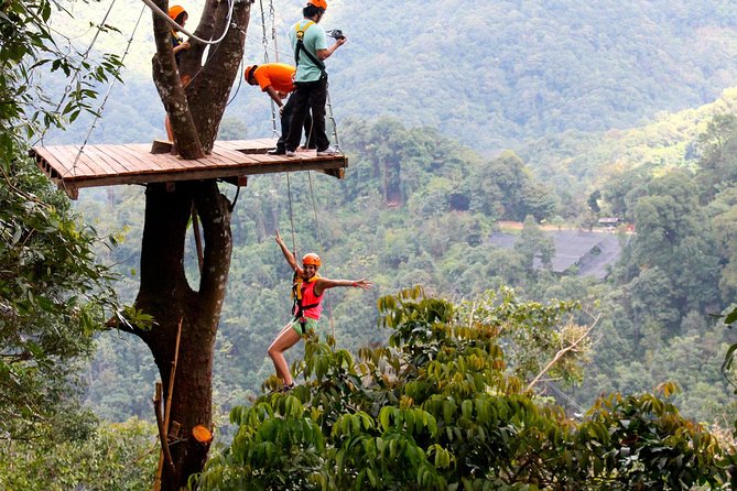 Skyline Jungle Zipline Adventure – Chiang Mai - Skybridges, abseiling, and the giant swing