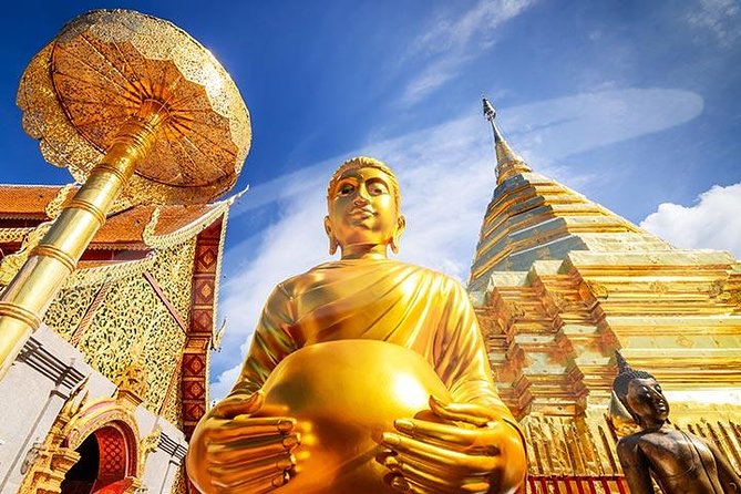 Wat Doi Suthep Temple and White Meo Hilltribe Village Half-Day Tour from Chiang Mai - Wat Phra That Doi Suthep, the essential stop